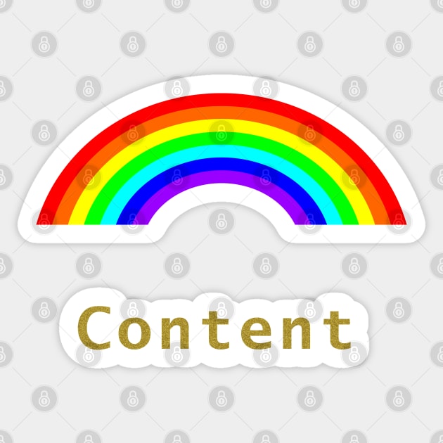 Small Positivity Rainbow Content Sticker by ellenhenryart